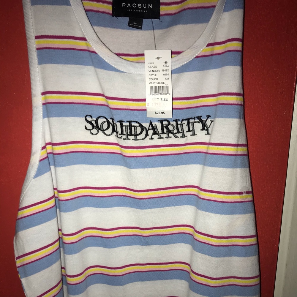 Pacsun solidarity tank brand new with tags